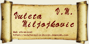 Vuleta Miljojković vizit kartica